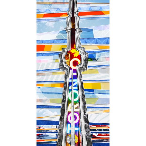 CN Tower Metal Art 20x40