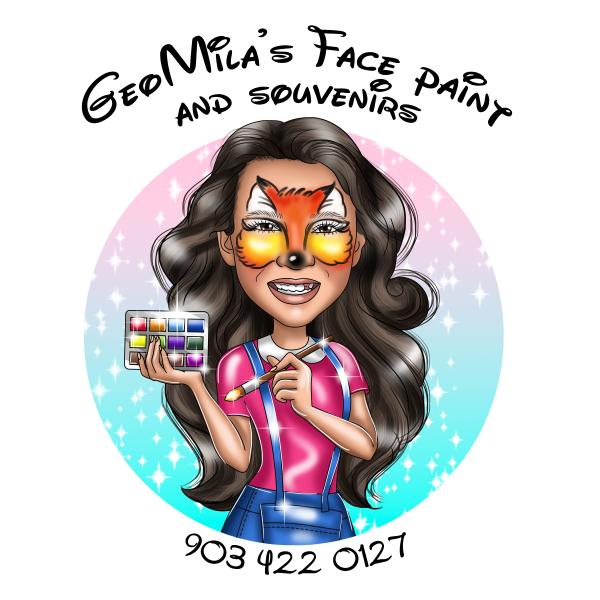 Geomilas souvenirs and facepaint