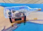 Star Wars Asteroid Chase Starship  in a Bottle