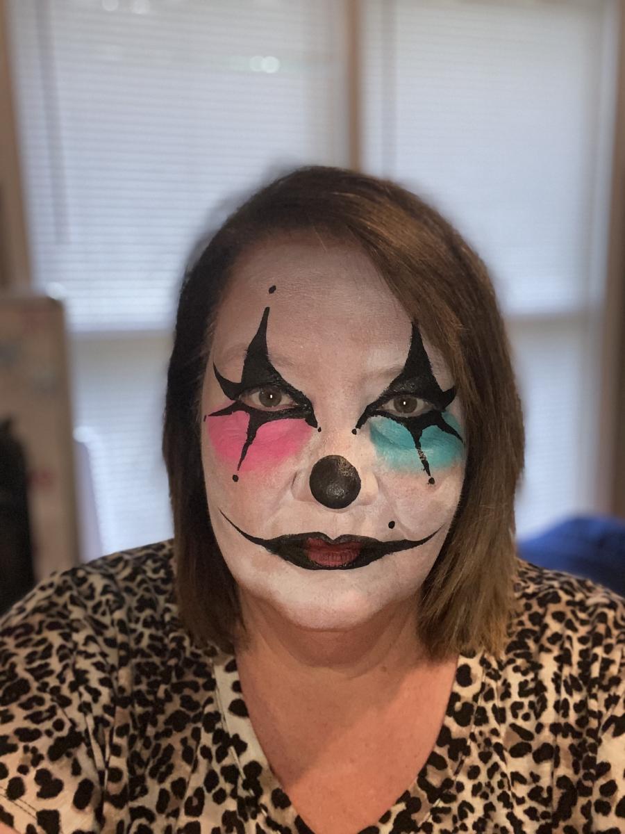 Color Craze face painting by Karen McDonough United