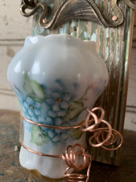 SOLD! Antique salt shaker wall vase #32 picture