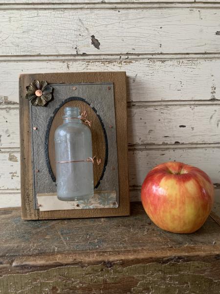 Signed Wall vase, antique paper #29 picture