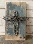 Signed Salvage art cross “grace”