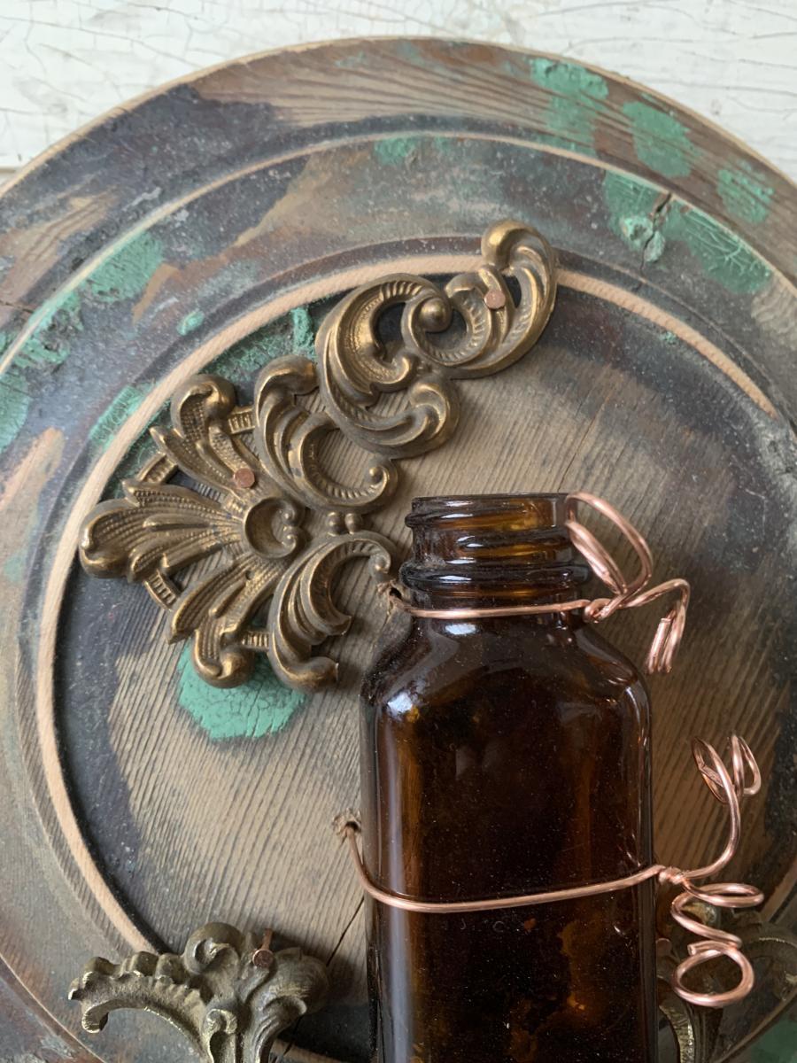 Round salvage bottle signed #28 picture