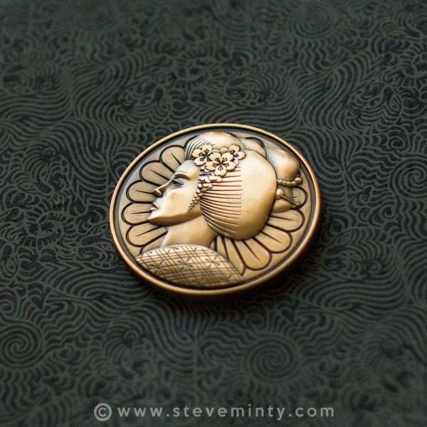 Hana Geisha Metal Coin