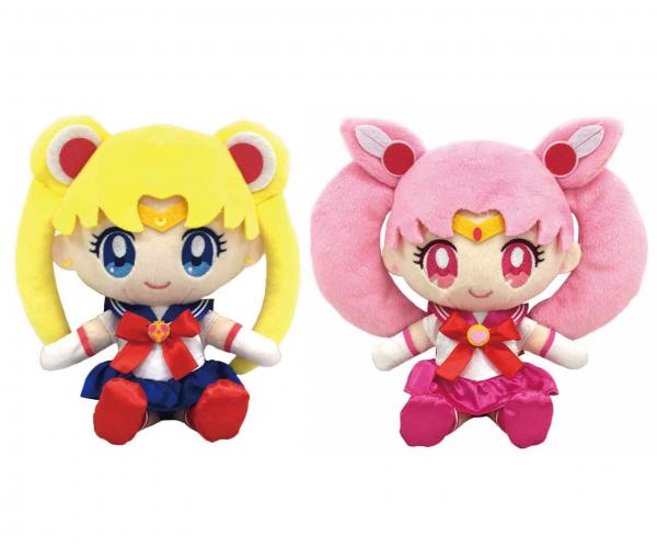 Sailor Moon and Chibi moon Eternal Romance Deluxe Plush Set Gift picture