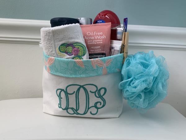 Monogrammed Fabric Bags picture