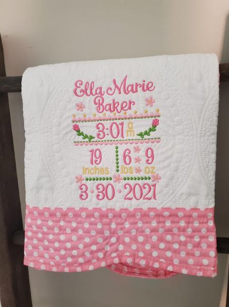 Girl Baby Quilt picture