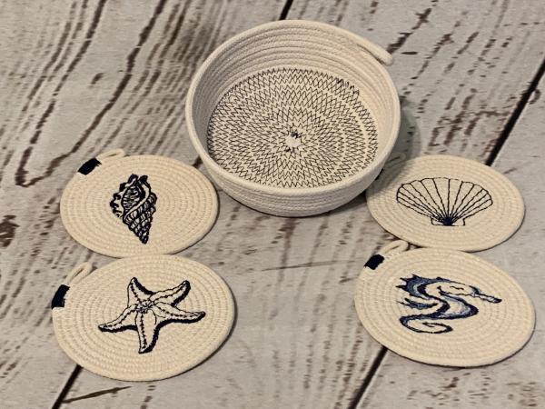 Sea Shell Coaster & Holder picture