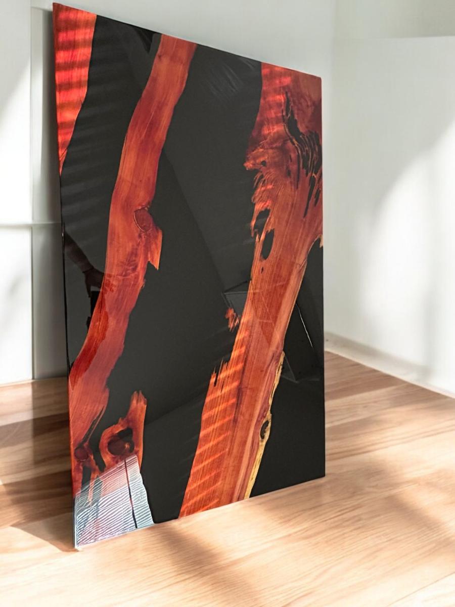 Office table hand crafted glossy finish picture