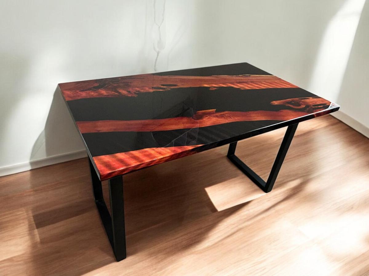Office table hand crafted glossy finish picture