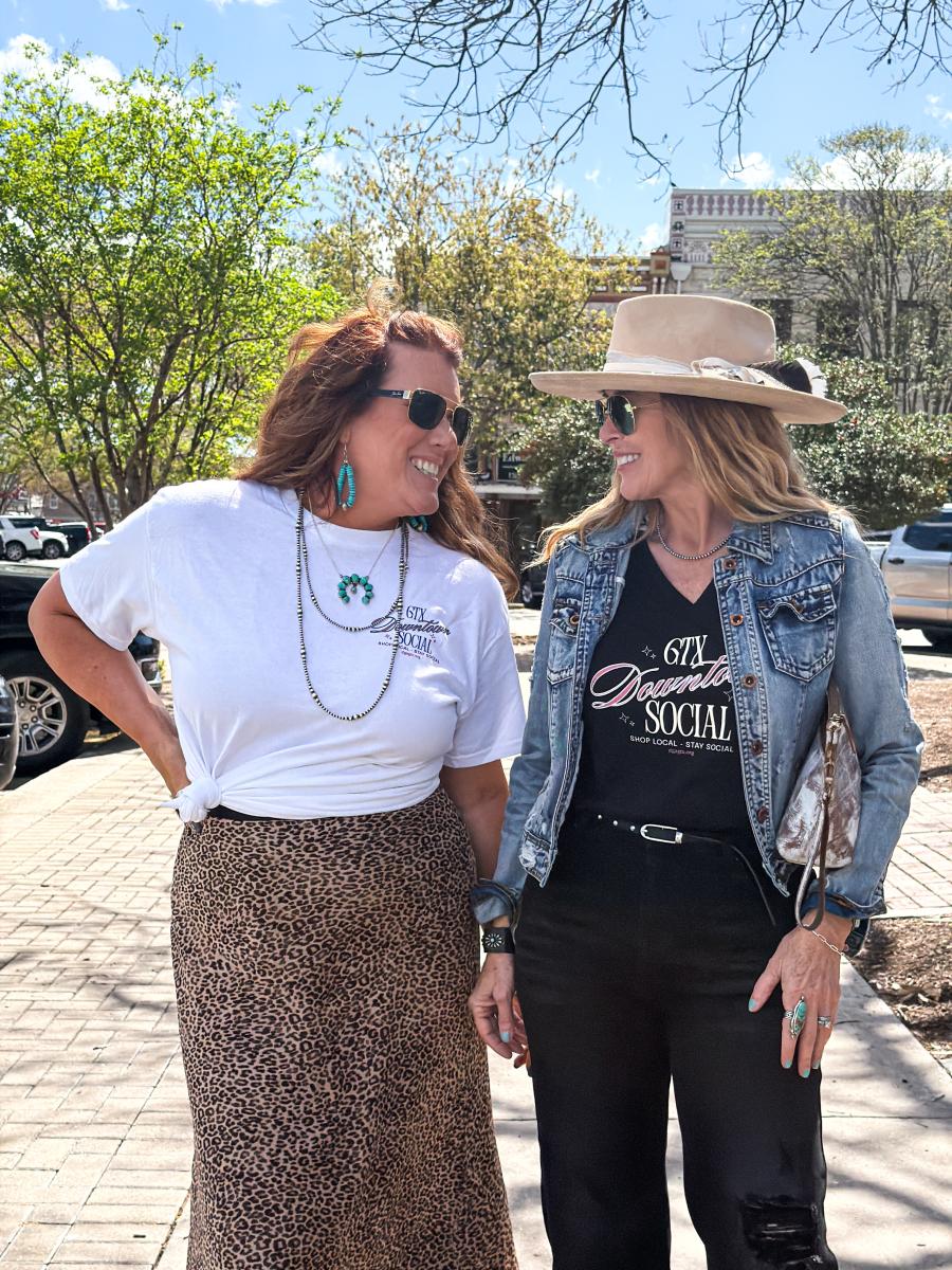 GTX Downtown Social T-Shirt - Black Fitted V-Neck (Front Logo Only) picture