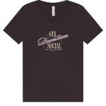 GTX Downtown Social T-Shirt - Black Fitted V-Neck (Front Logo Only)