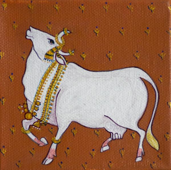 Indian cows all dressed up for a festive season. picture