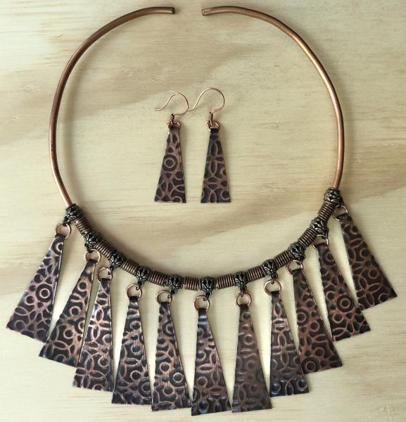 Moroccan Inspired Triangles Statement Set