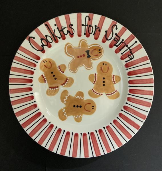 Gingerbread Cookies for Santa Plate picture