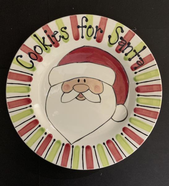 Santa Cookies for Santa Plate