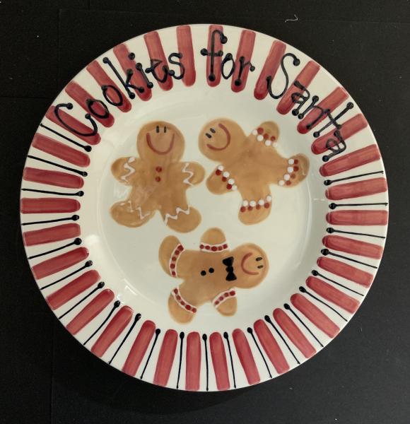 Gingerbread Cookies for Santa Plate picture