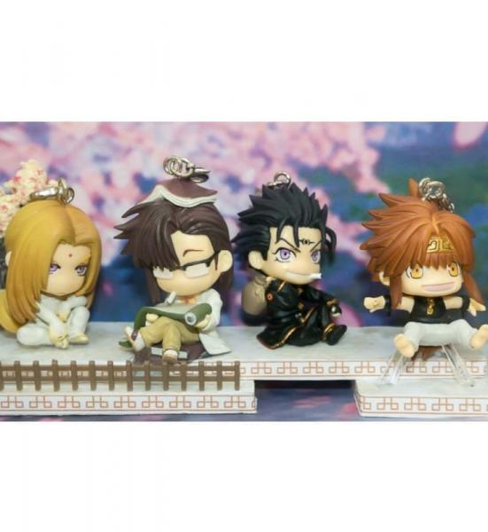 Saiuyuki Gaiden figure charms keychains straps COMPLETE set of 4 picture