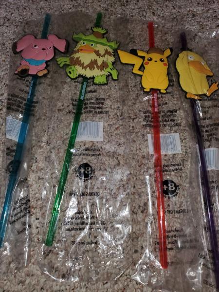 Detective Pikachu straw