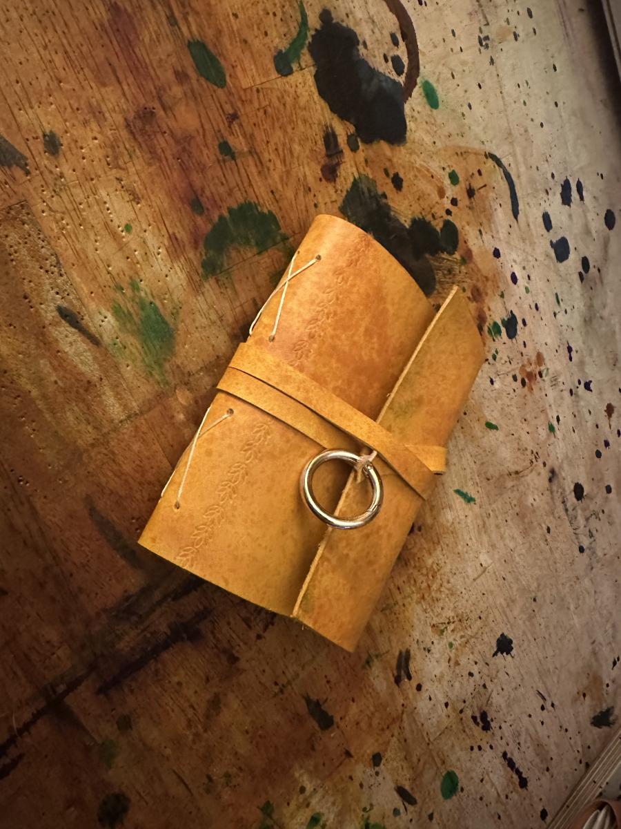 Small Leather Wraparound Journal picture
