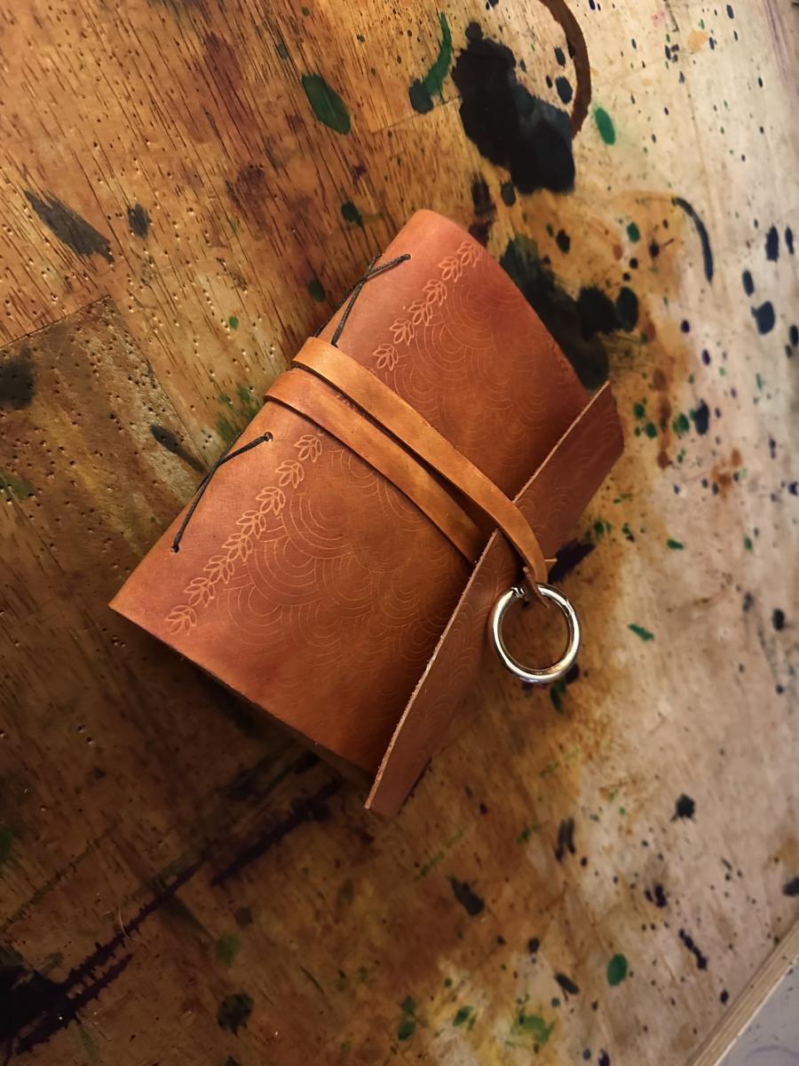 Small Leather Wraparound Journal picture