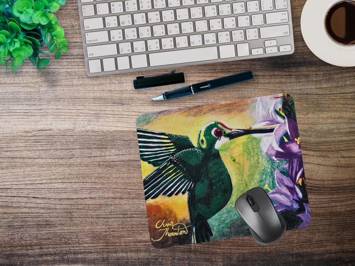 Green Hummingbird Mousepad picture