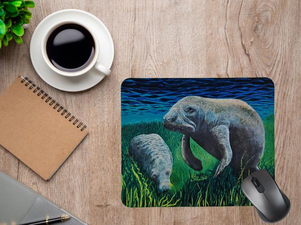 Munching Manatees Mousepad