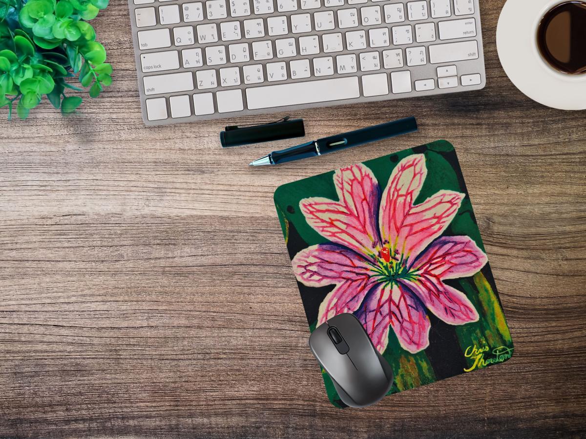 Pink Geranium Mousepad picture