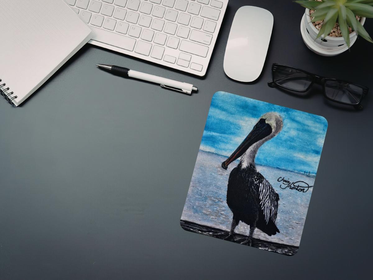 Henrietta the Fairhope Pier Pelican Mousepad picture