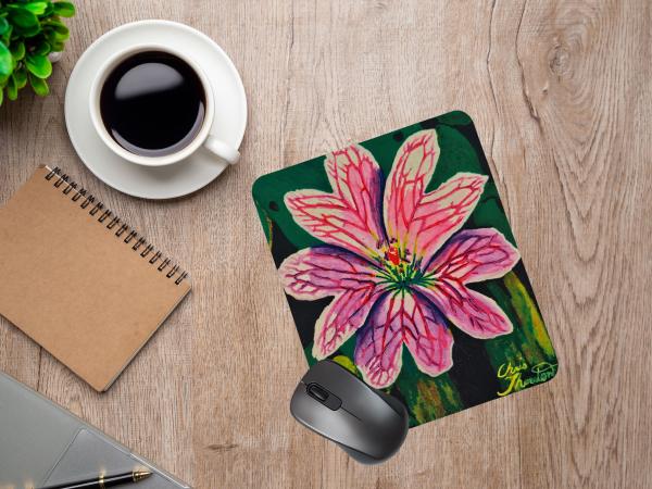 Pink Geranium Mousepad