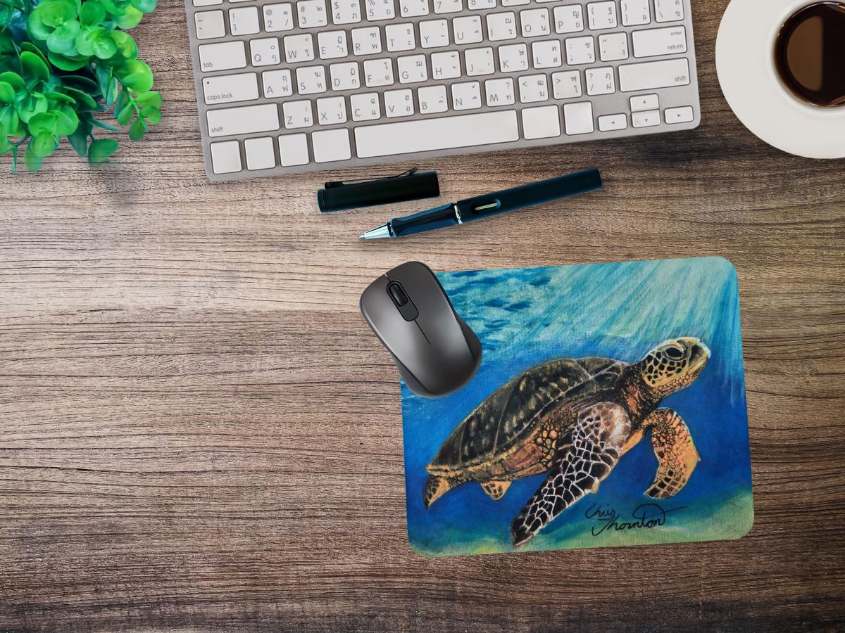 Layla the Loggerhead Sea Turtle Mousepad picture