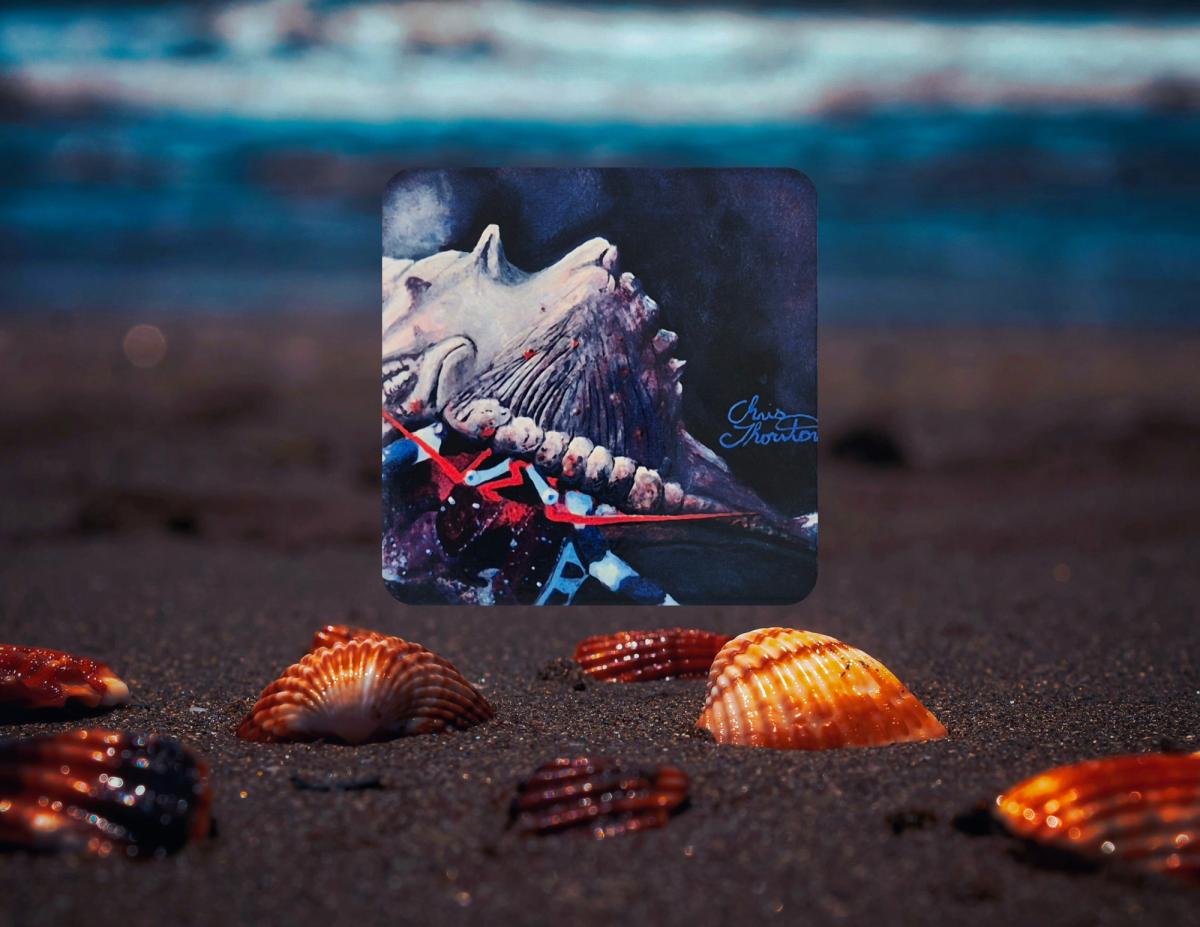 Shelly the Hermit Crab Ceramic Coaster picture