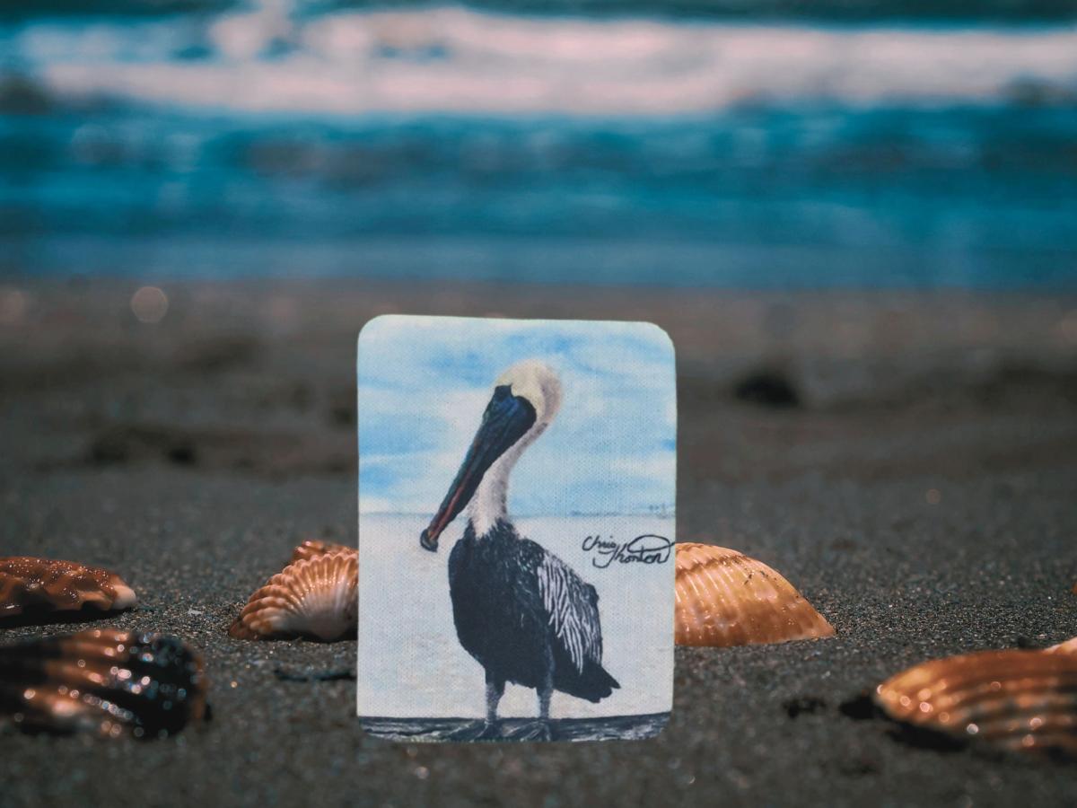 Henrietta the Fairhope Pier Pelican Magnet picture