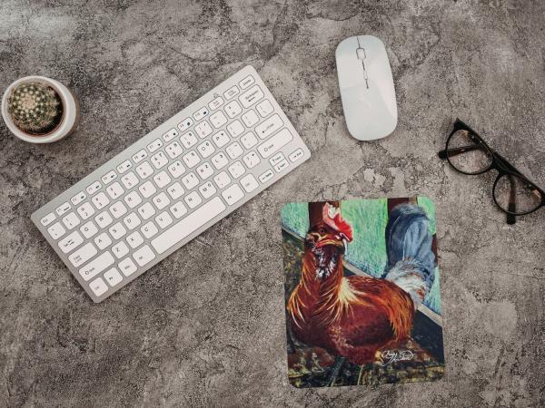 Sandie the Big Red Rooster Mousepad