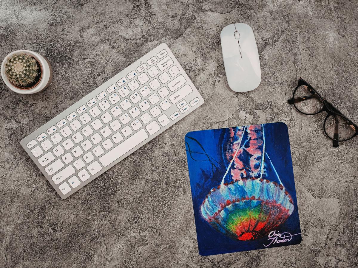 Jellyfish in the Deep Mousepad picture