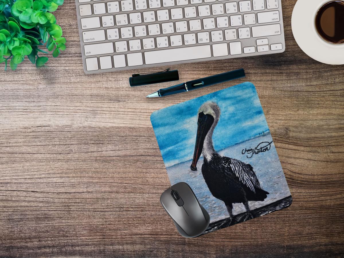 Henrietta the Fairhope Pier Pelican Mousepad picture