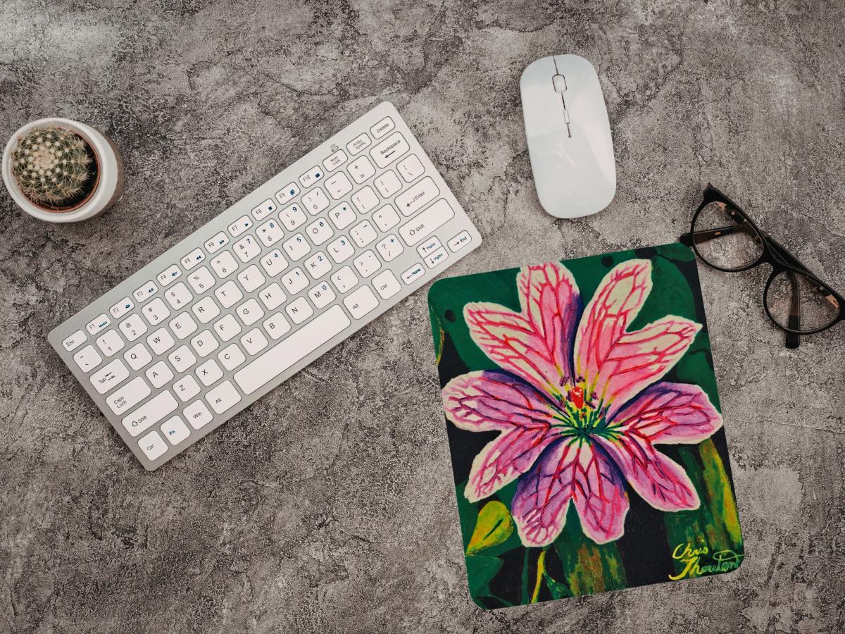 Pink Geranium Mousepad picture