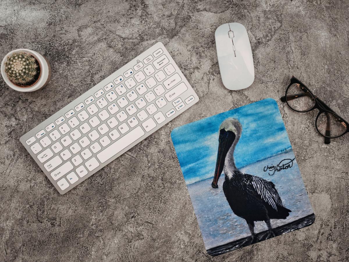 Henrietta the Fairhope Pier Pelican Mousepad picture