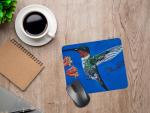 Rhonda the Ruby-throated Hummingbird Mousepad