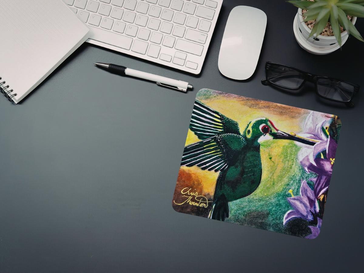 Green Hummingbird Mousepad picture