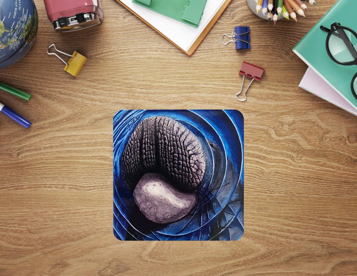 Mischievous Manatee Ceramic Coaster picture