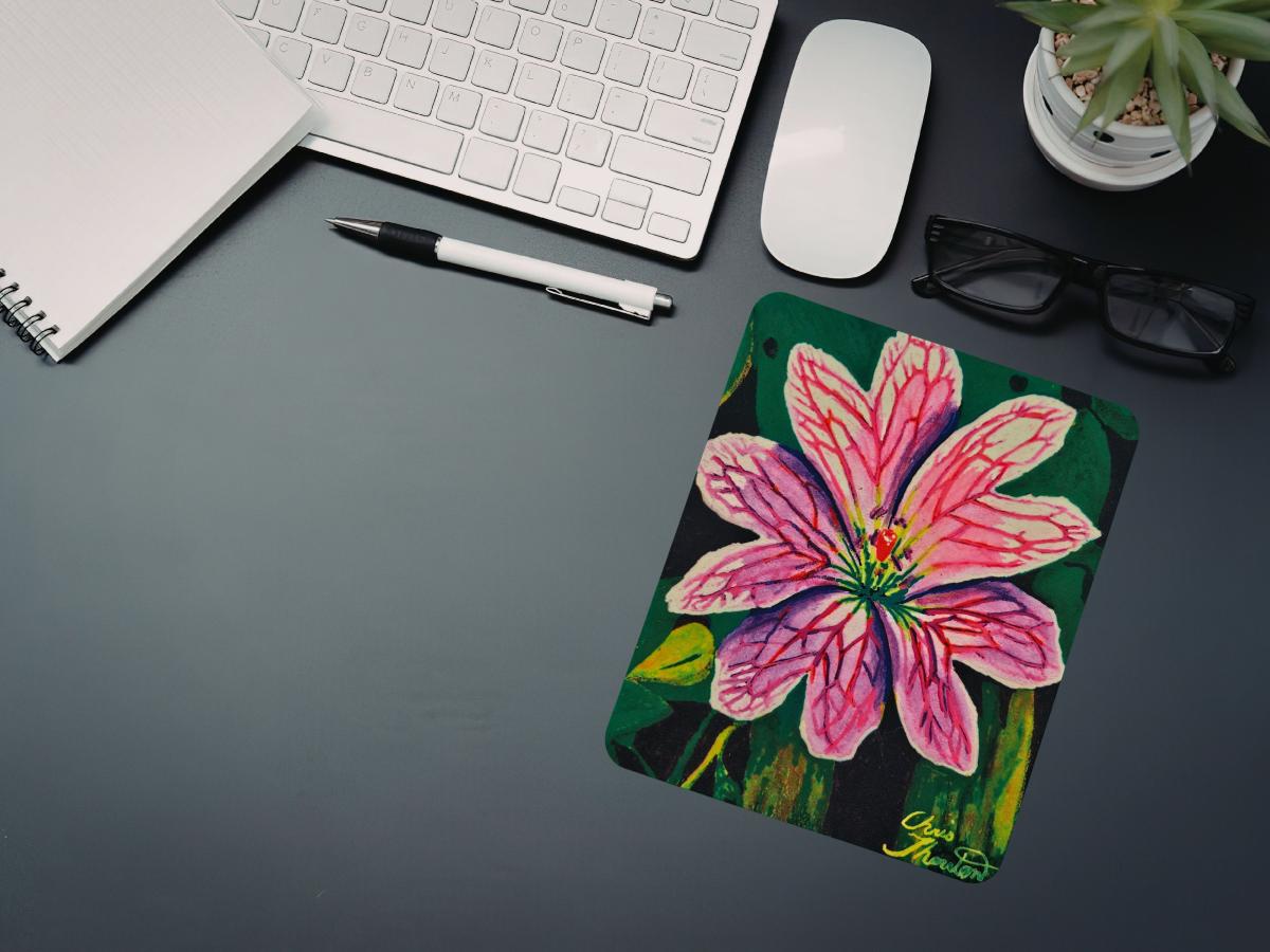 Pink Geranium Mousepad picture