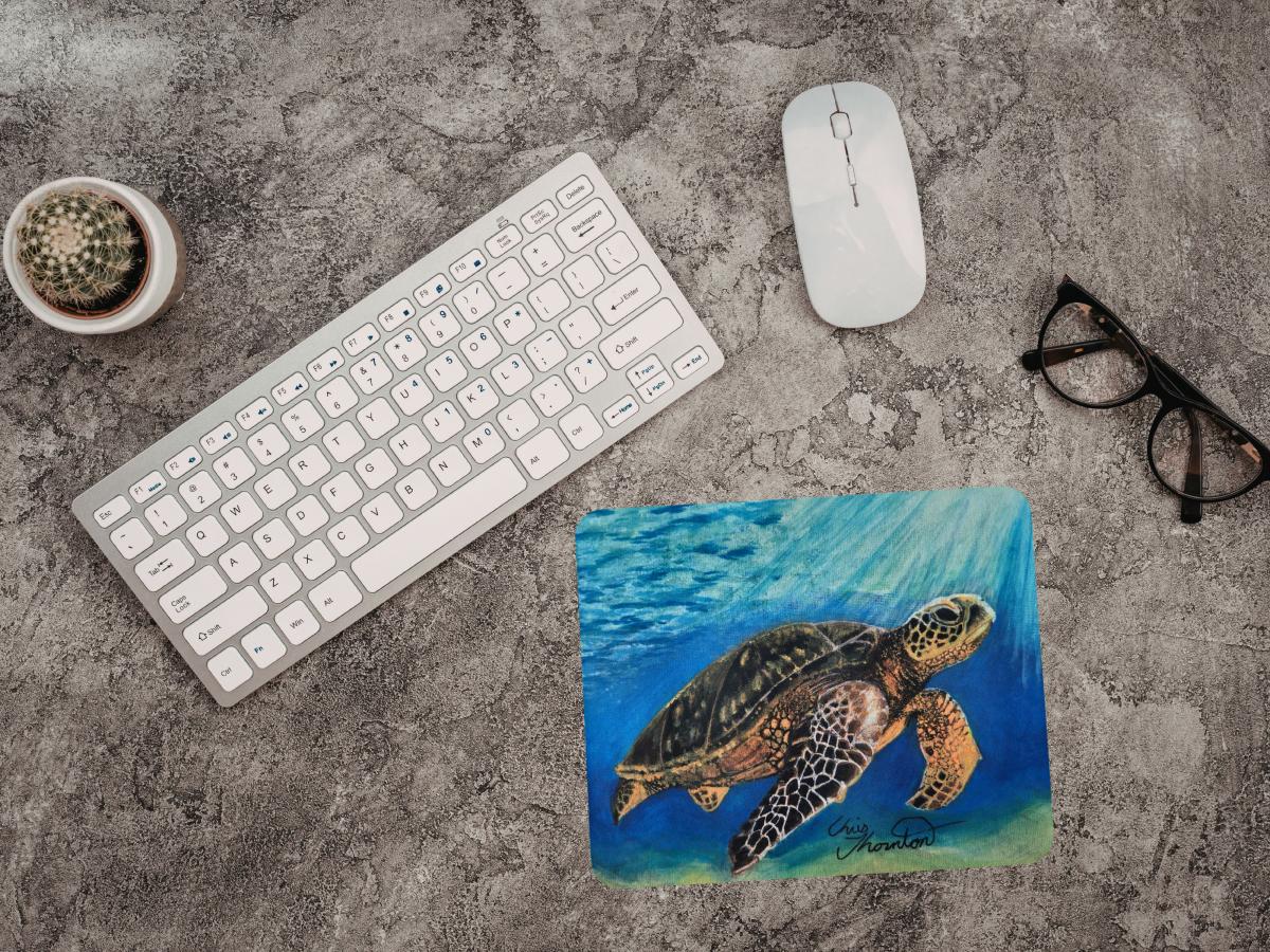 Layla the Loggerhead Sea Turtle Mousepad picture