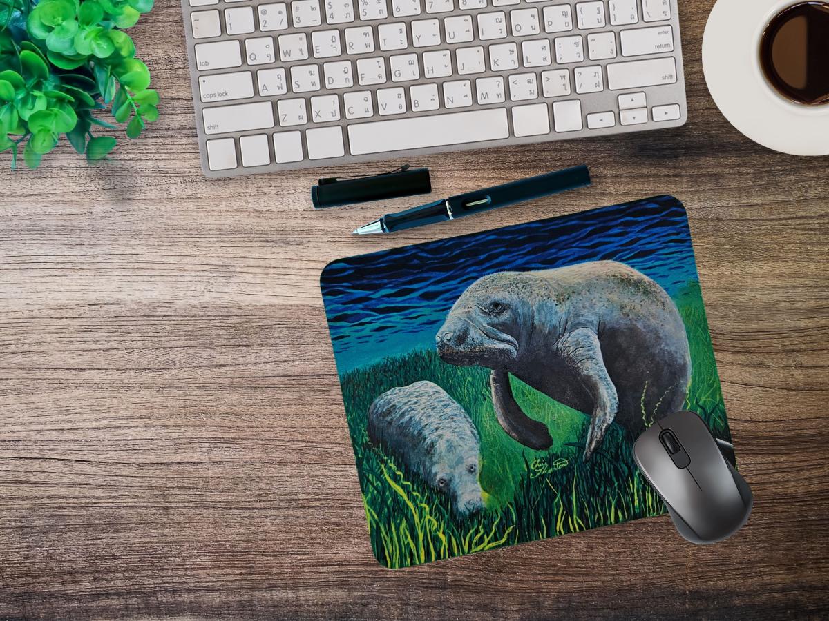Munching Manatees Mousepad picture