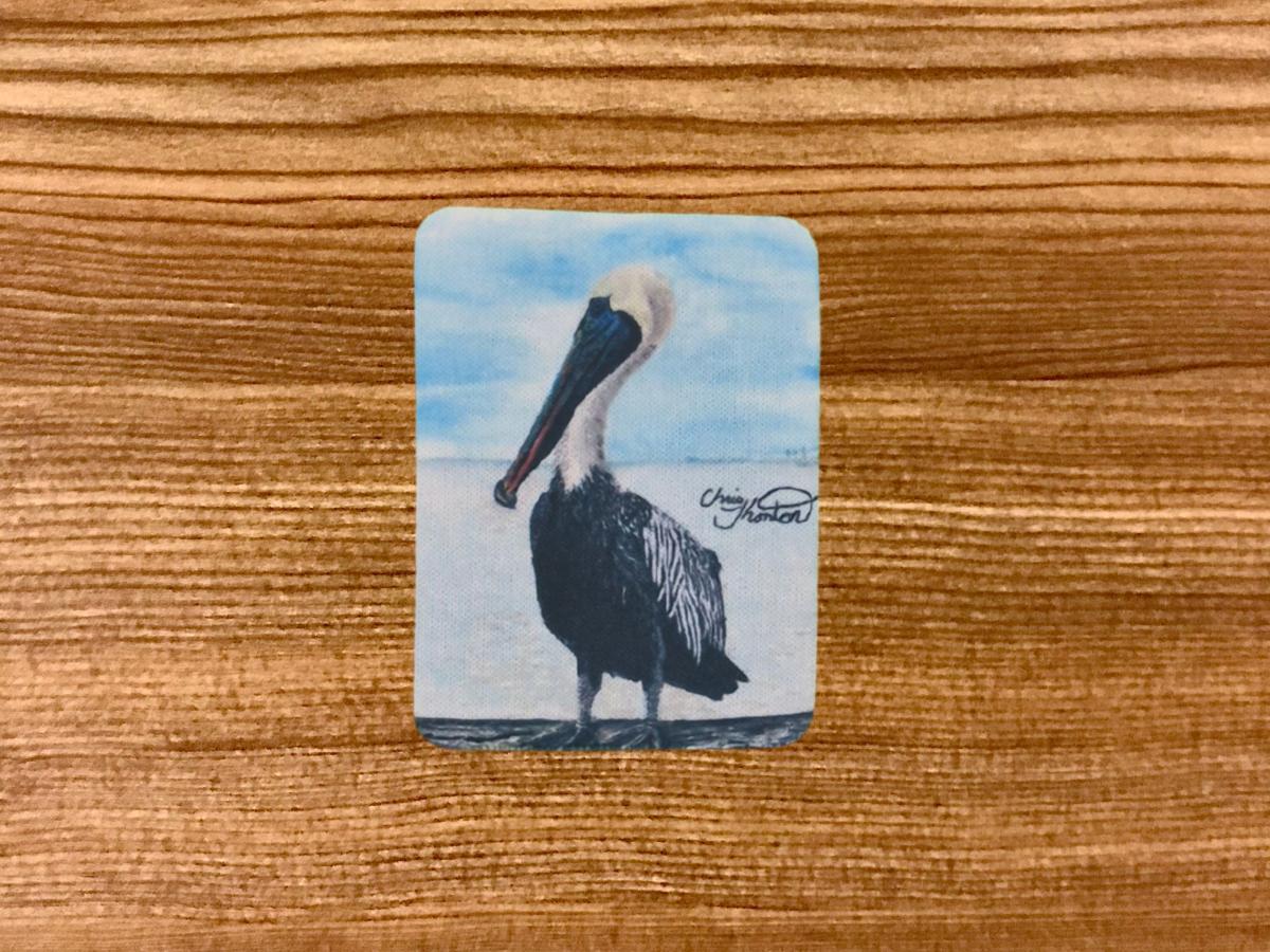 Henrietta the Fairhope Pier Pelican Magnet picture