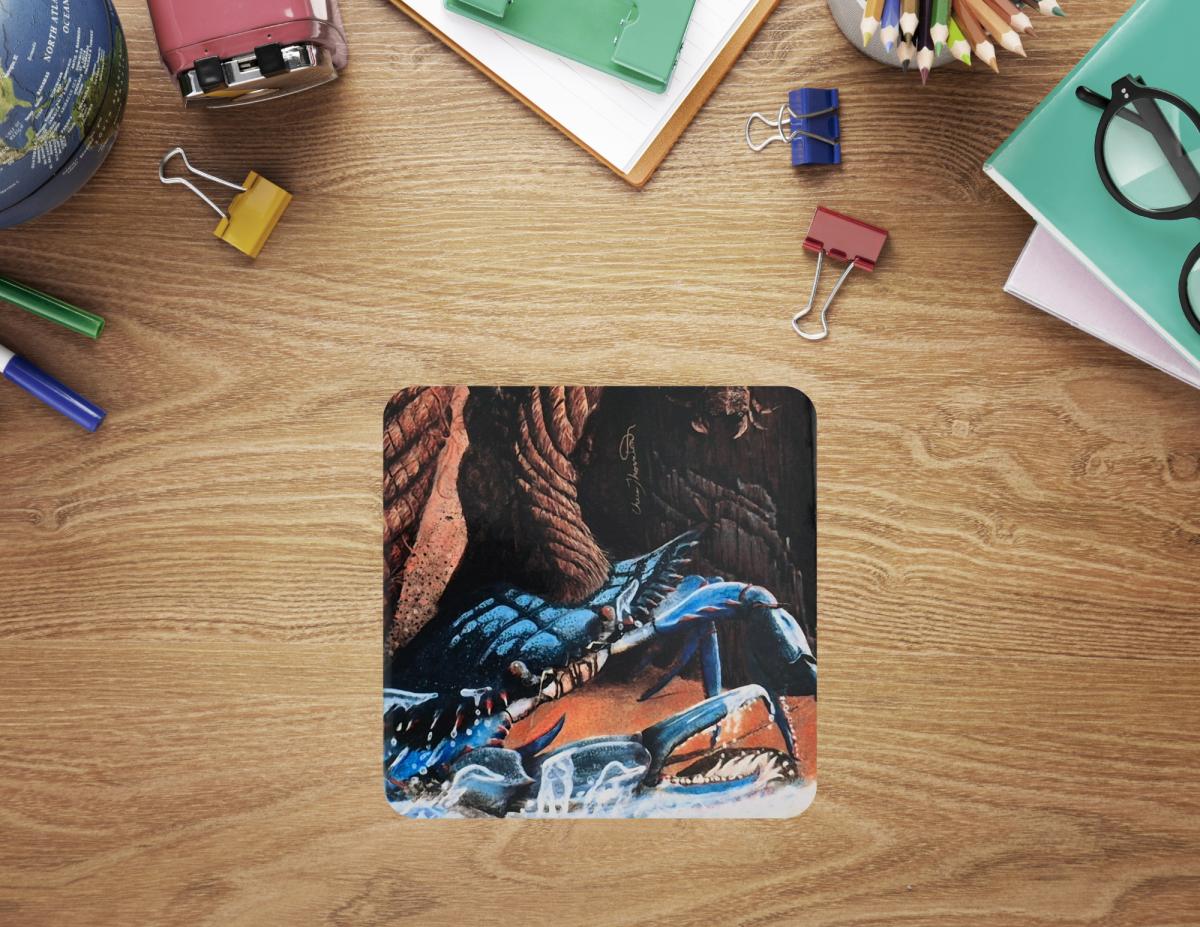 Buster the Blue Crab Ceramic Coaster picture