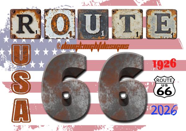 Route 66 100 Years Fridge Magnet