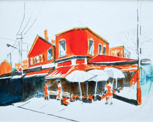 Kensington Fruit Market (Ink)