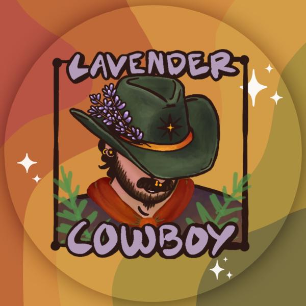Lavender Cowboy Art